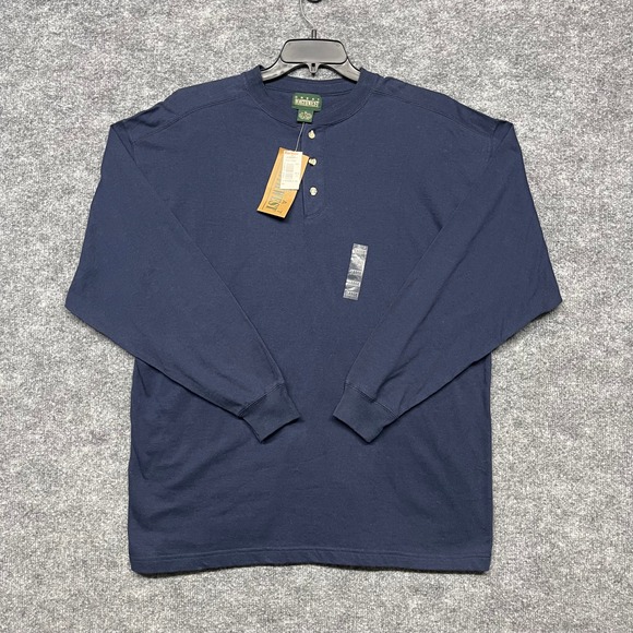 Great Northwest Other - Great Northwest Henley Shirt Mens Large Navy Blue Long Sleeve Cotton Outdoor